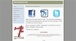 Desktop Screenshot of destinationgod.com