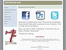 Tablet Screenshot of destinationgod.com